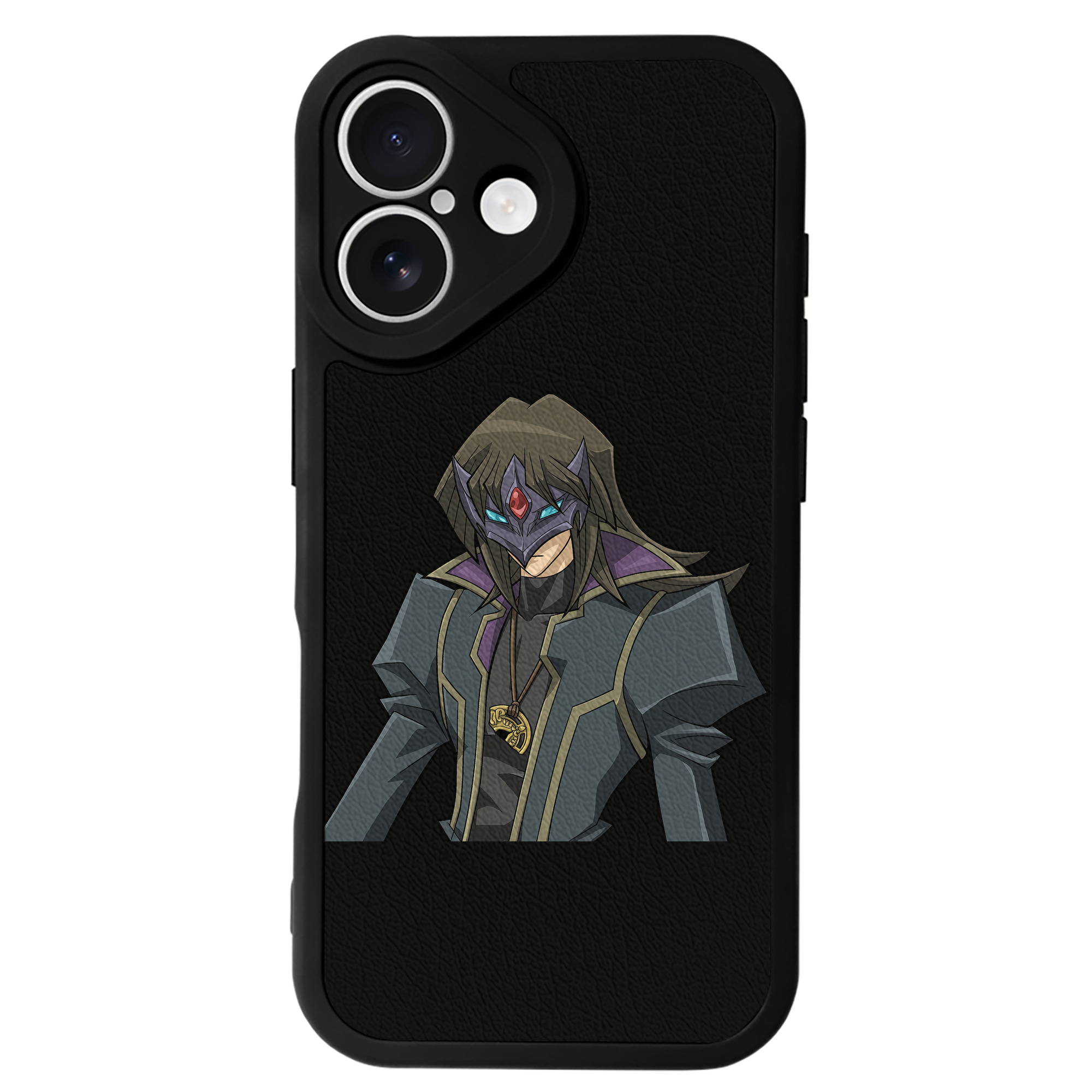（画像用） 遊☆戯☆王 Yu-Gi-Oh! 【iPhone 16シリーズ対応】シリコンスマホケース（レザー調） 材質：シリコン